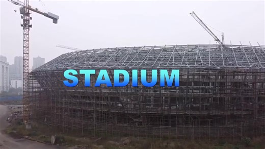 Quick Build Prefab Steel Stadium Structure with Integrated Skylight for Basketball Tennis Courts