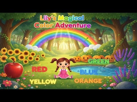 🌈 Learn Colors with Lily! 🎨 Magical Color Adventure for Kids | Fun & Education