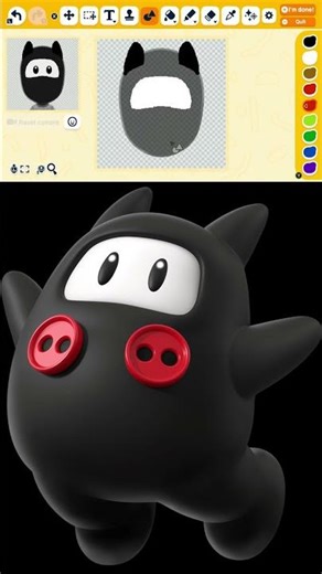 How to make Ninji from Super Mario #ninji #supermario
