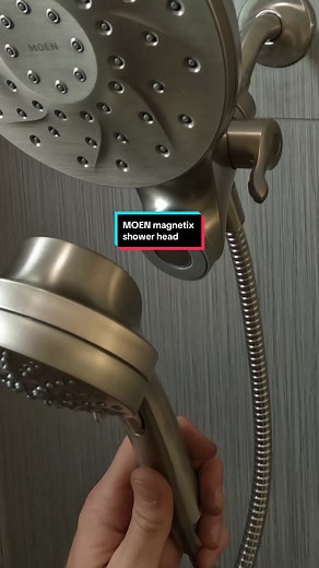Installing a new MOEN magnetix shower head 🚿💦 #plumbing #plumber #asmr #diy