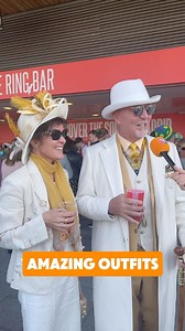 170K views · 1.8K reactions | How amazing were these outfits from this couple! #RacedayTV | Raceday TV | Facebook