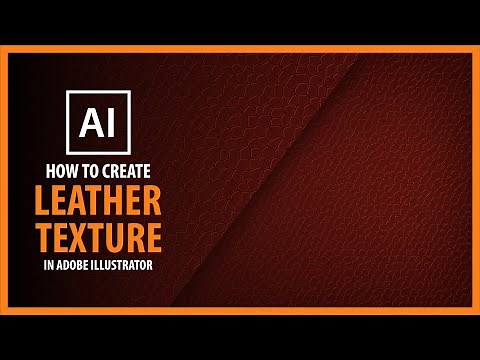 How To Create Leather Texture in Adobe Illustrator - Vector Tutorial