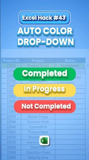 Make Your Excel Look Like This 😳 (Color Drop-Down Trick)