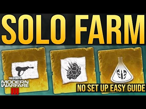 MW3 Zombies: BEST Rare Schematics Farm SOLO Method - EASY NO SET UP GUIDE - Fast Schematics FAMING