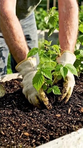 Transplant Raspberry Plants Successfully with overcrowded beds, compost mixing, mulch, and watering