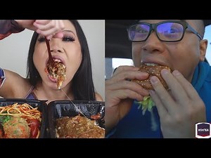mukbangers taking the BIGGEST bites I'VE EVER SEEN