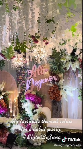 Fairytale Themed Debut Party Setup by StyledByZung