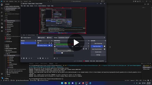 JavaFX Desktop Password Generator with Java 25 | Abdulrahman Sameh posted on the topic | LinkedIn