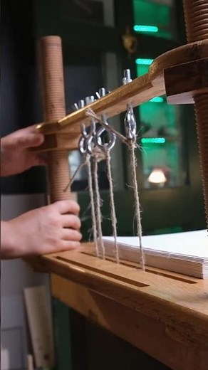 Prepping a Classic Sewing Frame to Bind a Book