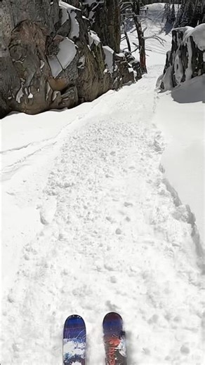 Chase Your Sluff 🤯#skiing