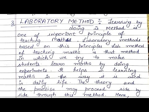 Laboratory Method (Methods of teaching Maths) Detailed Concept #exam #notes #maths #video