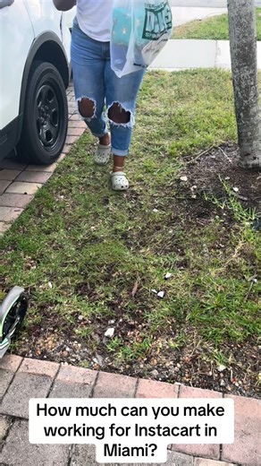 Moshe Frank on Instagram: "How much can you make doing Instacart in Miami?"