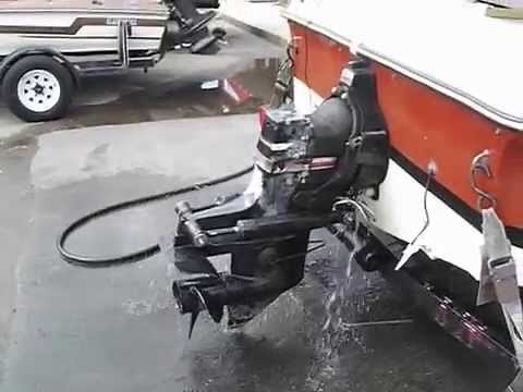 Mercruiser 140 Hp Motor running in boat after motor and drive repairs 5-15-14