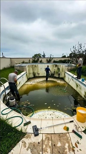 From Green Swamp to Crystal Blue — Ultimate Pool Cleaning Transformation