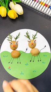 Making a creative painting by walnut shell #craft #painting | Art, Crafts and Journals