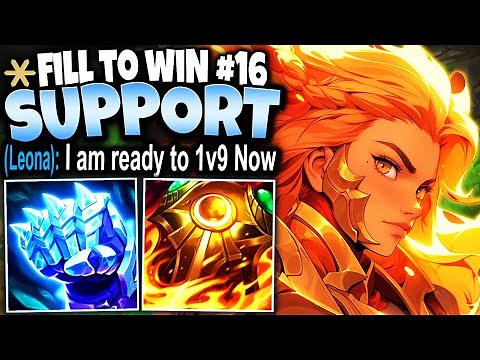 Meet the Best Leona Support Build to 1v9: Max Tenacity + IMMORTAL = ADC NIGHTMARE 🔥 Fill to Win #16