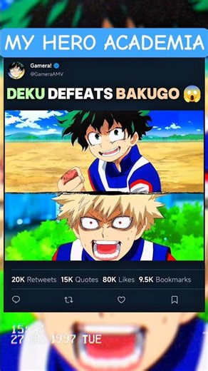 DEKU DEFEATS BAKUGO 😱🥶 | #myheroacademia #edit #mha #amv #anime