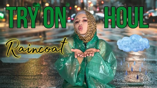 4K Raincoat Try On Haul | Stylish Waterproof Jackets & Outfits