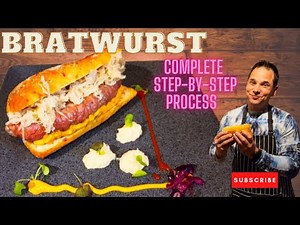 How to make Bratwurst. Full Recipe complete process and step-by-step guide.