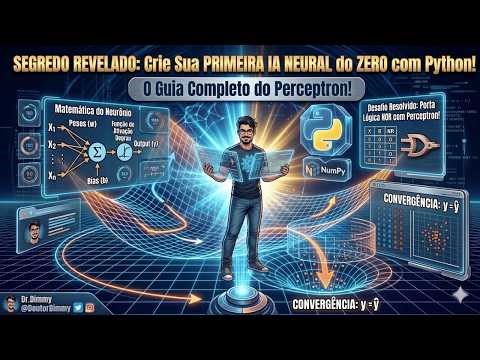 O PERCEPTRON: Criando sua Primeira IA Neural do Zero com Python! 🤖🧠