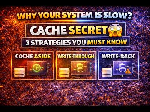 Caching Strategies Explained 🚀 | Write-through vs Write-back vs Cache Aside