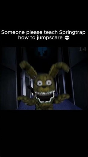 Springtrap Jumpscare #fnaf #fivenightsatfreddys1 #jumpscare #springtrap
