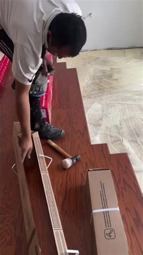 Easy way to install parquet flooring. #shorts