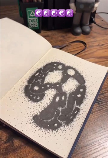 Yin and yang stippling pieces #stippling #art #illitration #drawing #abstract