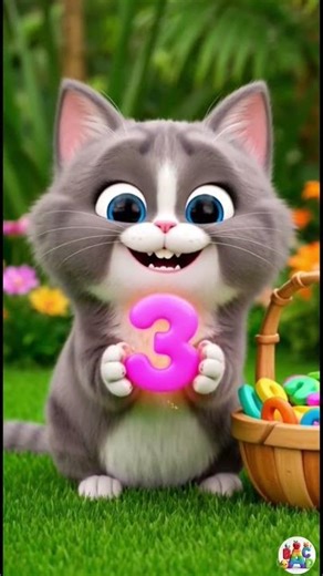 Learn Numbers 1 to 5 with Funny Cat | Counting for Kids | 123 Numbers Learning Cartoon