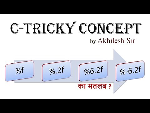 Format Specifier %f, %.2f, %6.2f, %-6.2f का Use || Akhilesh Sir