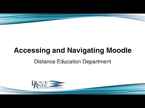 Accessing and Navigating Moodle