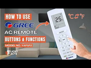How to Use: GREE AC Remote Buttons & Functions | Heat Pump Remote Guide | Model No. YAP1F2
