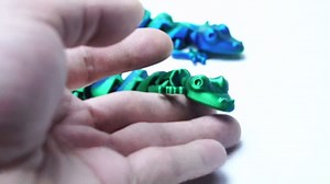 3D Printed House Lizard Ornament,Articulated Wall Gecko Flexible Joint Models