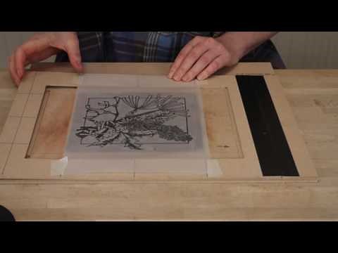 Lino Printing: Multi-block linocut printing using a Key Block method.