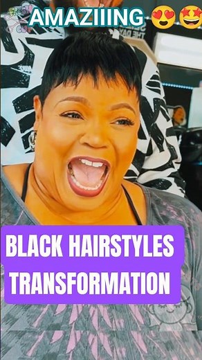 Amazing Short Hair cutting for Older Black Woman #hair #haircut #beauty #hairstyle #shorts