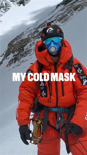 Preparation tips for training outside in low temperatures❄️ I use a cold mask from AirTrim that warms the air I breathe. Whether it’s a short run, skiing or a longer expedition, I bring my cold mask with me. Taking care of my body means I can push when it matters☺️ (Just a tip, not sponsored) #mountain #preparation #expedition #coldweather | Kristin Harila