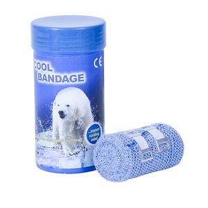 [Hot Item] Custom 7.5cm×3.5m Elastic Cooling Bandage Ice Wrap with Bottle for Instant Cold Compress