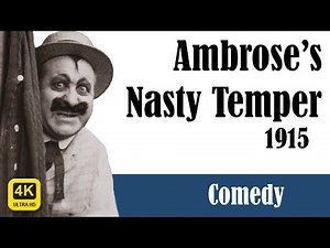 1915 - Ambrose's Nasty Temper | 4K Restoration | Keystone Cops Comedy | Mack Sennett Full Movie Free