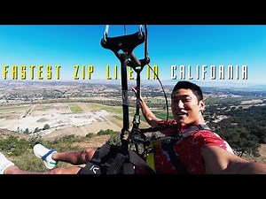 I tried the FASTEST zip line in California! #zipline