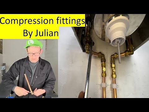 Compression fittings and installing copper without pipe bending (4K)
