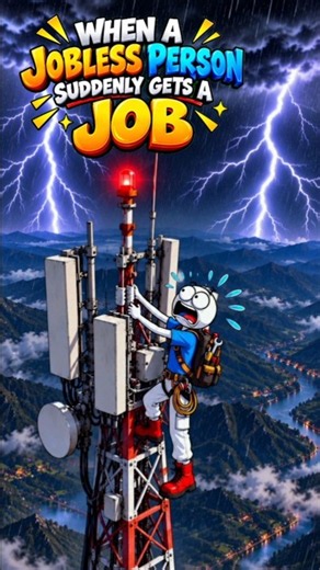 WHEN A JOBLESS PERSON SUDDENLY GETS A JOB #FunnyShorts #ComedyShorts #CartoonComedy #comedyskit