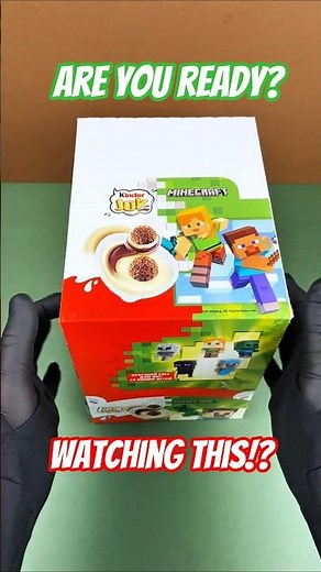 Kinder Joy Minecraft Full Box ASMR Unboxing! #surpriseeggs