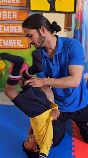WANNA LEARN BACKFLIP ??? #kids #training #gymnastics #calisthenics #personaltrainer #lucknow #india
