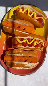Tell us in the comments - would you try vegan carrot dogs? 🌭 We thought they were really good, especially on our Slow-Fermented Hot Dog Buns. #mywildgrain #wildgrainbox #veganrecipes #carrothotdog #carrotdog #hotdogs | Wildgrain