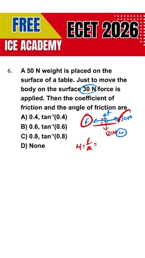 Ecet2026 free classes | physics & chemistry 🚀 | Q-118 ,#iceacademy,#ecet2026
