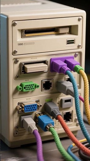 Old-School Computer Ports That Are Now Extinct! #TechnologyFacts #ComputerPorts #OldPC