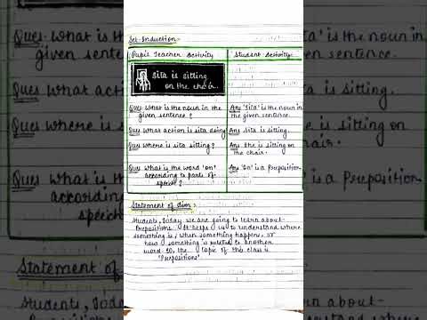 An example of Lesson plan in English, Refer - Video https://youtu.be/qYnoHV6WeiU?si=9F0w1z1YvCcwKyIs