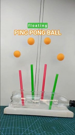 🧪Floating Ping Pong Ball Experiment | Easy DIY Science Project #diy #shorts #sciencefun