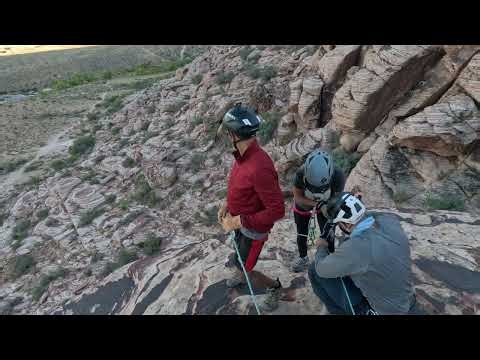 Dropping 100ft Down Red Rock Walls! #Adventure #Climbing #letsgo