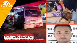 23K views · 423 reactions | WARNING - Distressing content A former policeman has killed 38 people, including 22 children, during a knife and gun rampage at a daycare centre in Thailand.  DETAILS: https://7news.link/ThailandTragedy | Sunrise | Facebook